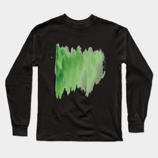 Green abstract painting, Green Creativity Long Sleeve T-Shirt